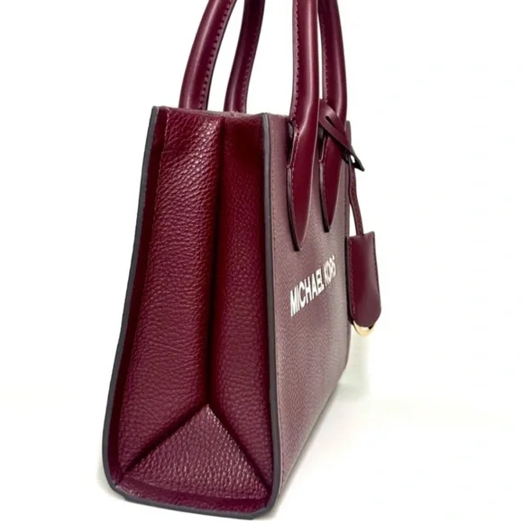 Michael Kors Mirella Small Signature Logo Crossbody Bag Ox Blood - Picture 5 of 11